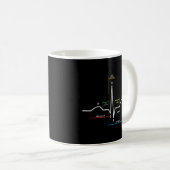 Ecg Ekg Heartbeat Kaffeetasse (VorderseiteRechts)