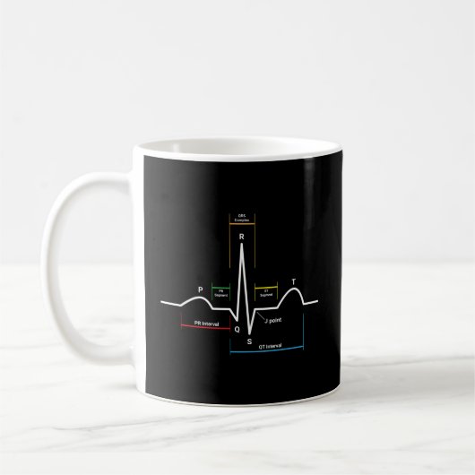 Ecg Ekg Hebeat Kaffeetasse (Links)