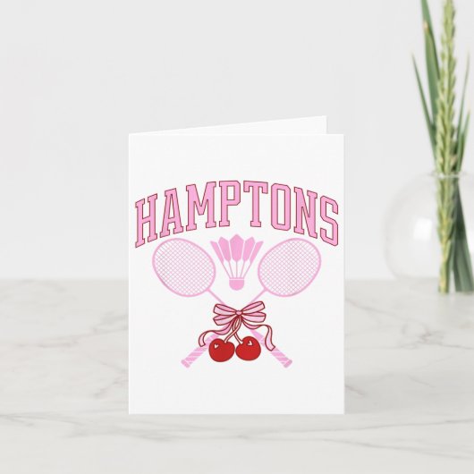 Ecg Heartbeat Badminton Player Shuttle Sports Smas Karte (Vorderseite)