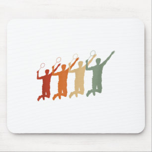 Ecg Heartbeat Badminton Player Shuttle Sports Smas Mousepad