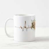 ECG Kaffeestain Art Nursing Chat Kaffeetasse (Links)