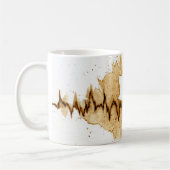 ECG Kaffeestain Art Nursing Chat Kaffeetasse (Links)