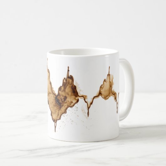 ECG Kaffeestain Kunst Pflege Kaffeetasse (VorderseiteRechts)