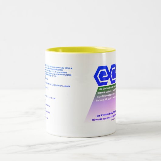 ECG SIP Anomalien 11oz Zweifarbige Tasse (Mittel)