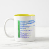 ECG SIP Anomalien 11oz Zweifarbige Tasse (Links)