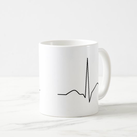 ECG - synus Rhythmus Kaffeetasse (VorderseiteRechts)