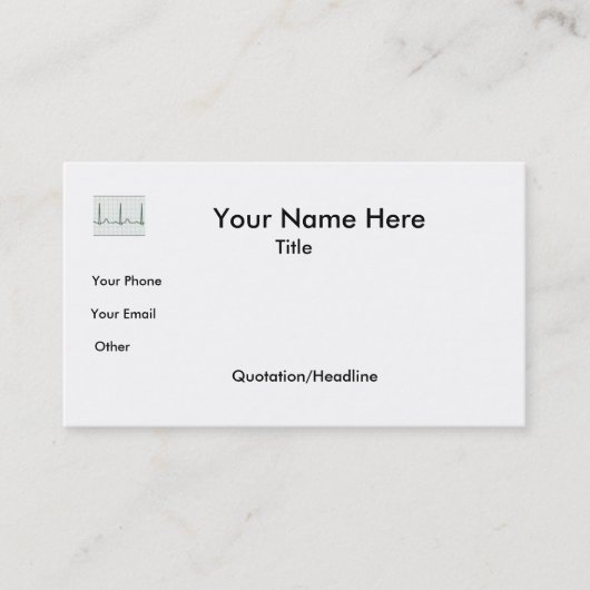 ECG Visitenkarte (Vorderseite)