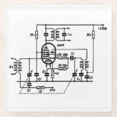 ECH81 Frequenzumformer Glasuntersetzer (Vorderseite)