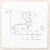 ECH81 Frequenzumformer Glasuntersetzer (Rückseite)