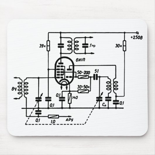 ECH81 Frequenzumformer-Mauspad Mousepad (Vorne)