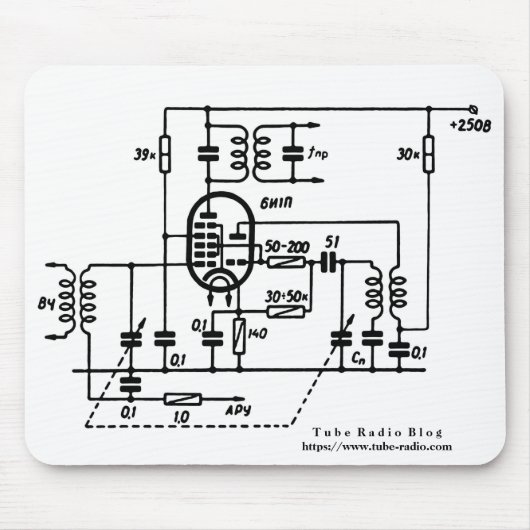 ECH81 Frequenzumformer Mousepad (Vorne)