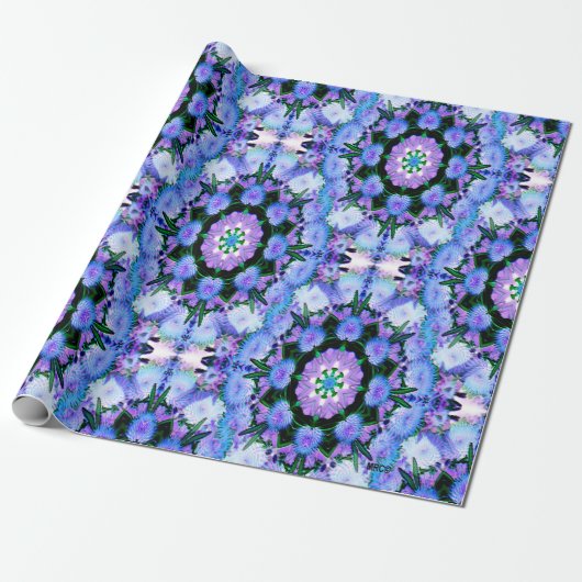 Echanicea in blau.... geschenkpapier (Ungerollt)