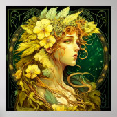Echanted Blume Forest Fairy Fantasy Poster (Vorne)