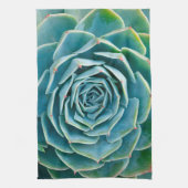 Echeveria-Rosette, Geheimgarten von Marrakesch Geschirrtuch (Vertikal)