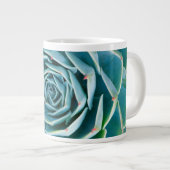 Echeveria-Rosette, Geheimgarten von Marrakesch Jumbo-Tasse (Vorderseite Rechts)