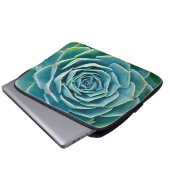 Echeveria-Rosette, Geheimgarten von Marrakesch Laptopschutzhülle (Vorne Knopf)