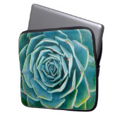 Echeveria-Rosette, Geheimgarten von Marrakesch Laptopschutzhülle (Vorderseite Links)