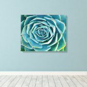 Echeveria-Rosette, Geheimgarten von Marrakesch Leinwanddruck (Insitu (Holzboden))