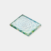 Echeveria-Rosette, Geheimgarten von Marrakesch Post-it Klebezettel (angewinkelt)