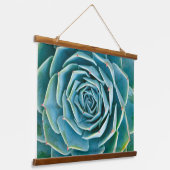 Echeveria-Rosette, Geheimgarten von Marrakesch Wandteppich Mit Holzrahmen (Gewinkelt)