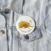 Echidna Aquarell‑Tier Danke‑Button/Abzeichen Button (Beispiel)
