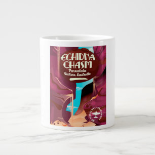 Echidna Chasm Cartoon Reiseplakat Jumbo-Tasse