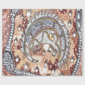 Echidna Dreaming Wrapping Paper Geschenkpapier (Flach)