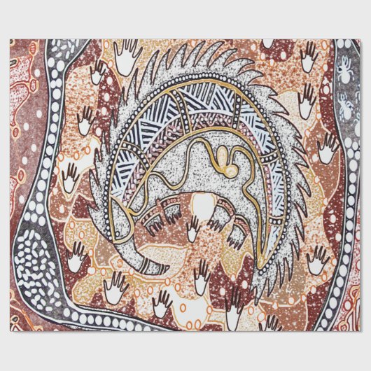 Echidna Dreaming Wrapping Paper Geschenkpapier (Flach)