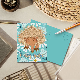 Echidna in Bloom Down Under Greetings Postkarte
