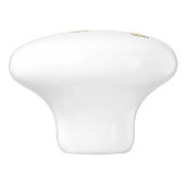 Echidna Wasserfarben-Knöchelchen Keramikknauf (Seitenansicht)