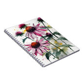 Echinacea - Aquarellblumen Notizblock (Rechte Seite)