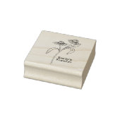 Echinacea-Blume Gummistempel (Stempel)