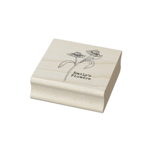 Echinacea-Blume Gummistempel (Stempel)