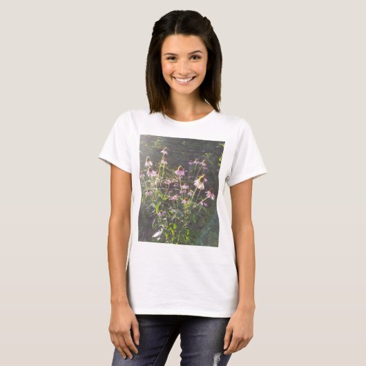 Echinacea-Blume in der Sonne T-Shirt (Vorne ganz)