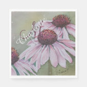 Echinacea Blume Party Serviette (Vorderseite)