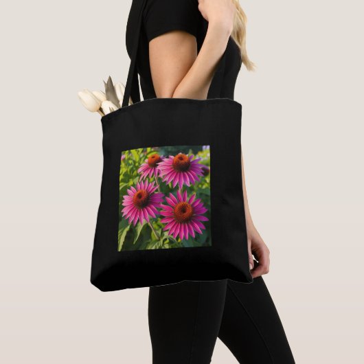 Echinacea Blume Schultertasche Tasche (Von Nahem)