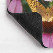 Echinacea Bush Butterflies Mousepad (Ecke)