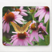 Echinacea Bush Butterflies Mousepad (Vorne)