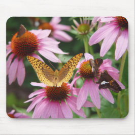 Echinacea Bush Butterflies Mousepad