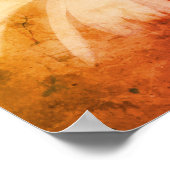 Echinacea Coneflower Daisy Abstrakt Grunge Poster (Ecke)