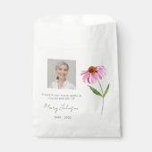 Echinacea | Einfaches Foto-Trauer-Samenbild Geschenktütchen (Vorderseite)