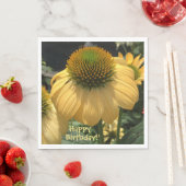 Echinacea Happy Birthday Serviette (Beispiel)