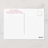 Echinacea Lila Verdickungskarte Postkarte (Rückseite)