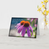 Echinacea Nature Quote Blank Card Karte (Gelbe Blume)