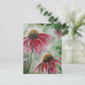 Echinacea Postkarte (Stehend Vorderseite)