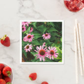 Echinacea Purpurea, Lila Blumenkohl Serviette (Beispiel)