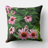 Echinacea Purpurea, Lila Kehlkopfkissen Kissen (Rückseite)
