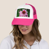 Echinacea-Rosa-Blume Truckerkappe (Beispiel)