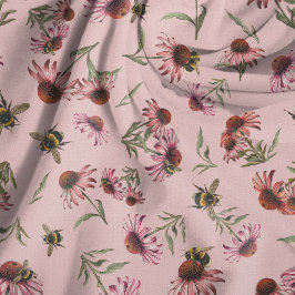 Echinacea-Sonnenhüte Rosa nahtloses Muster Stoff
