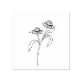 Echinacea-Stempel Gummistempel (Prägung)